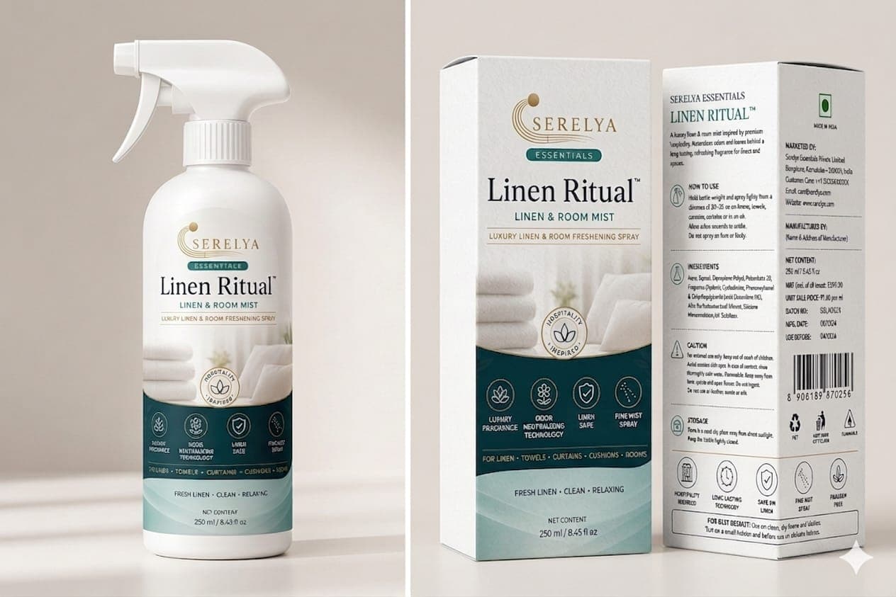 Linen Ritual linen and room mist spray bottle
